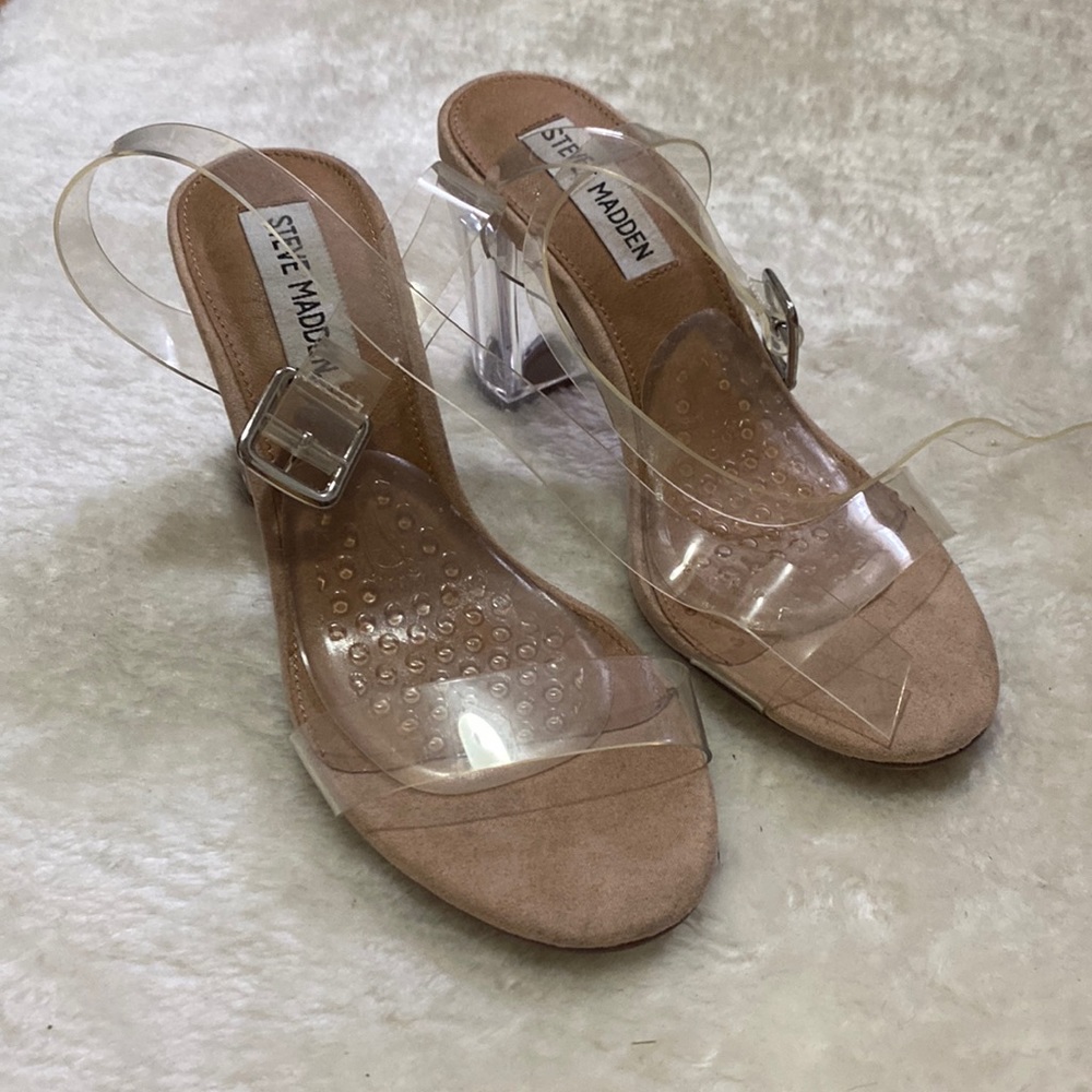 Steve Madden Clear Heels